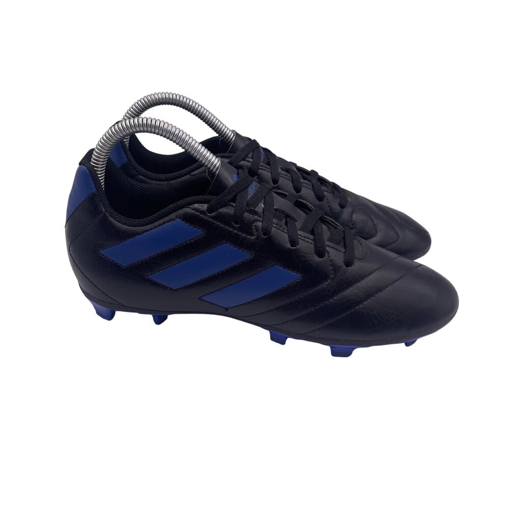 Adidas Goletto VIII FG Black Blue Soccer Cleats Kids Youth 6